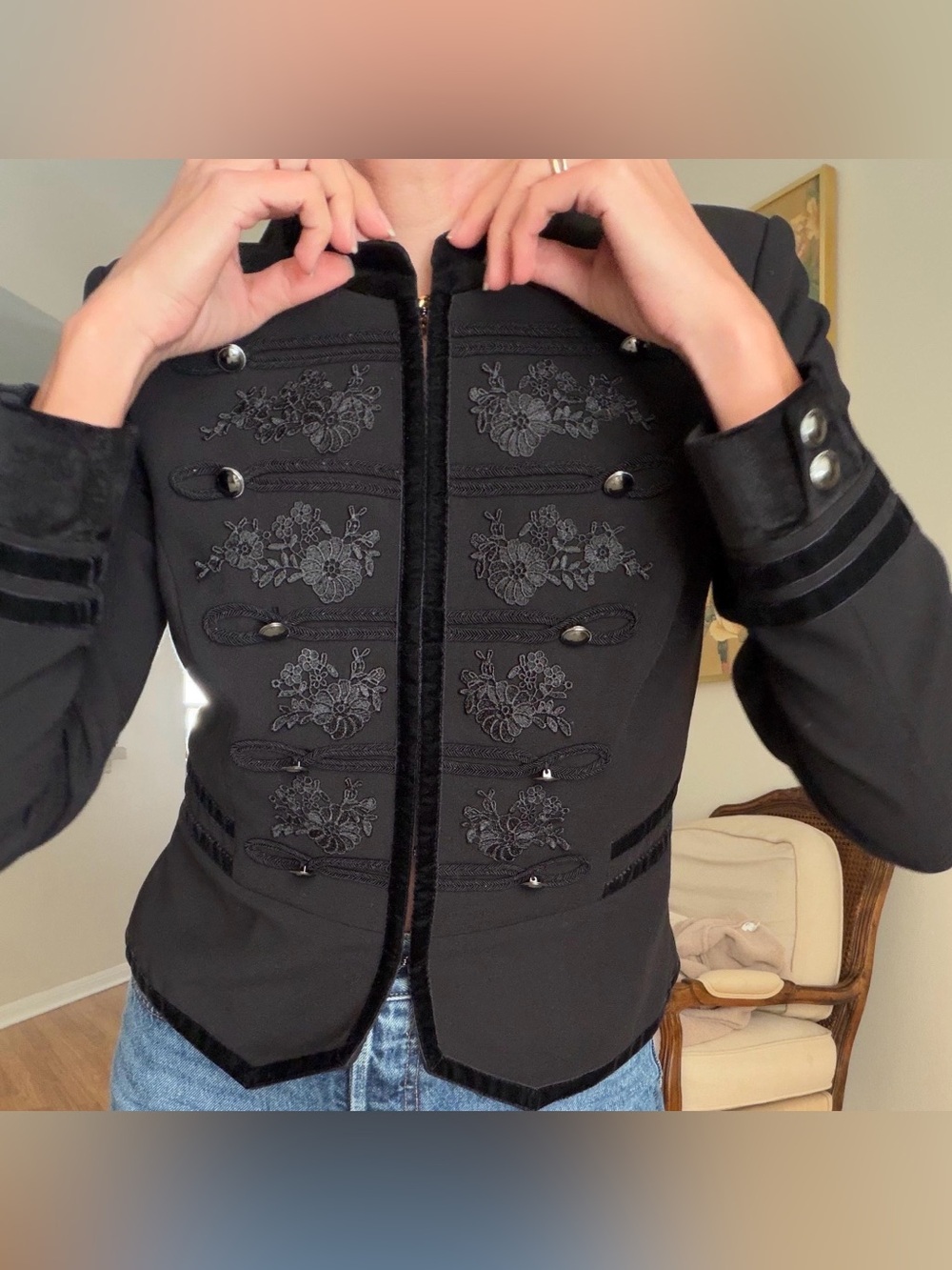 White House Black Market Military/Marching Jacket